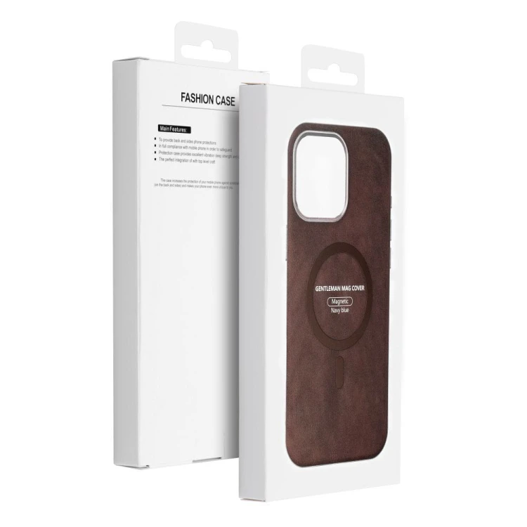 Etui do iPhone 11 Gentleman Mag Cover MagSafe Brązowe Skórzane