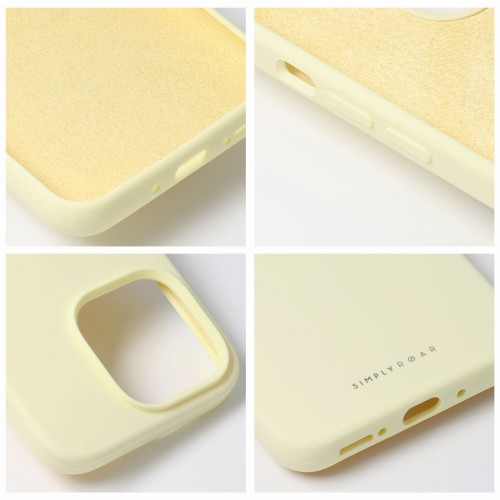 Etui do iPhone 11 ROAR CLOUD SKIN Silikonowe Jasnożółte Matowe