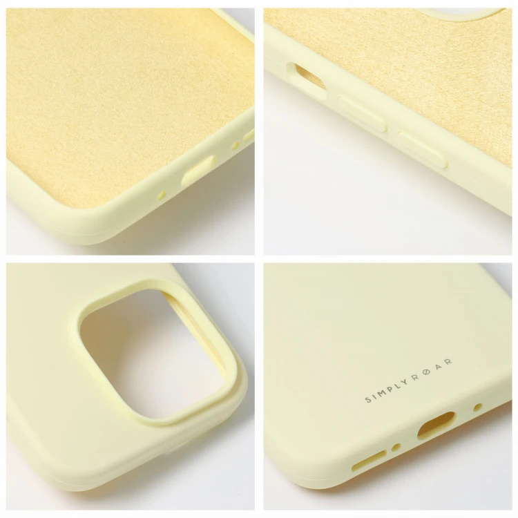 Etui do iPhone 11 ROAR CLOUD SKIN Silikonowe Jasnożółte Matowe