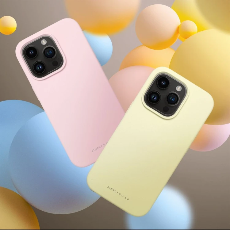 Etui do iPhone 11 ROAR CLOUD SKIN Silikonowe Jasnożółte Matowe