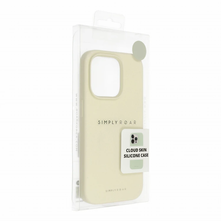 Etui do iPhone 11 ROAR CLOUD SKIN Silikonowe Jasnożółte Matowe