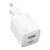 Szybka ładowarka sieciowa Hoco N41 GaN 20W (USB-C PD + USB-A QC 3.0) – biała