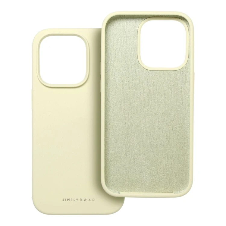 Etui do iPhone 11 ROAR CLOUD SKIN Silikonowe Jasnożółte Matowe