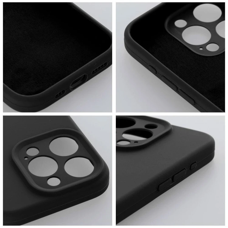 Etui do iPhone 11 Silicone 2mm Czarne Grube Silikonowe