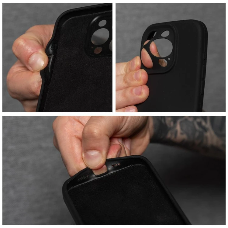 Etui do iPhone 11 Silicone 2mm Czarne Grube Silikonowe