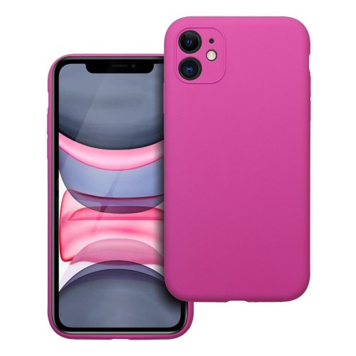 Etui do iPhone 11 Silicone 2mm Różowe Grube Silikonowe