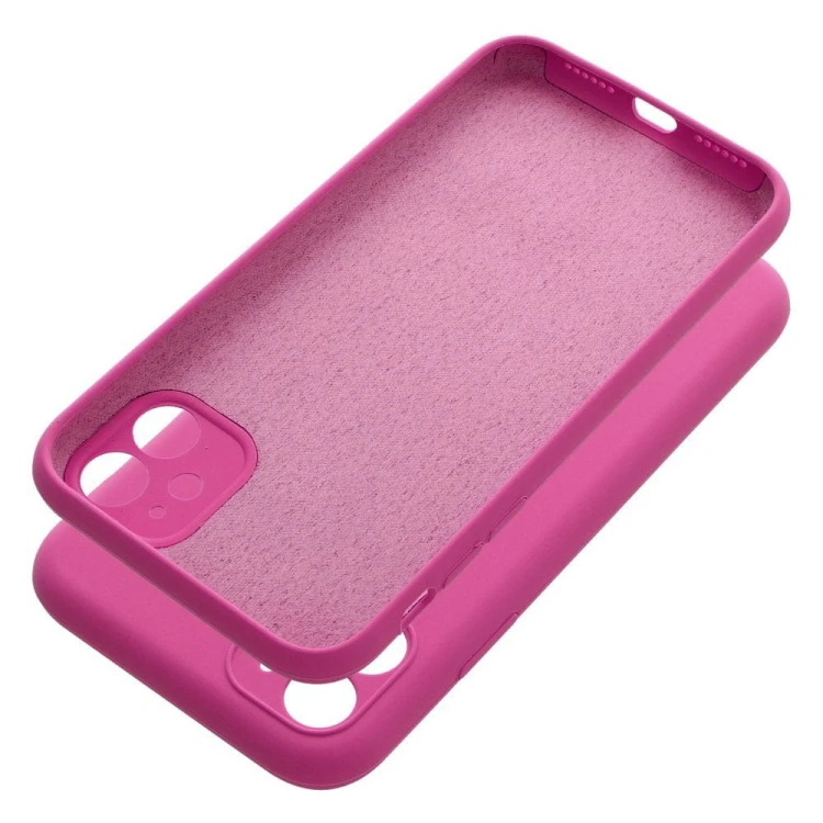Etui do iPhone 11 Silicone 2mm Różowe Grube Silikonowe