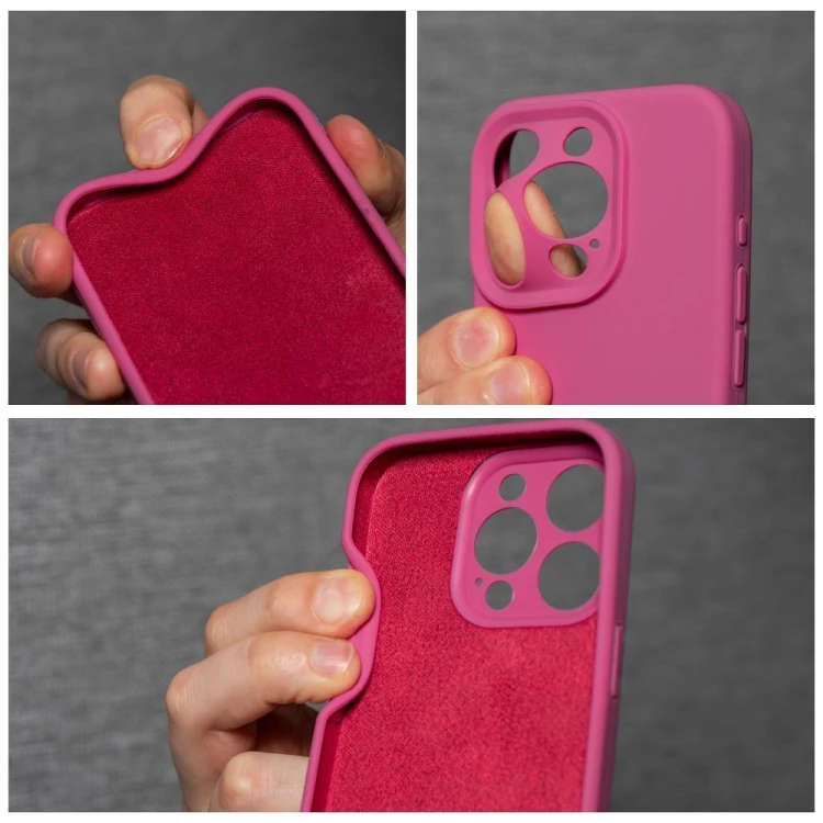 Etui do iPhone 11 Silicone 2mm Różowe Grube Silikonowe