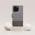 Etui z klapką do iPhone 11 Gomma Book Szare TPU Magnes