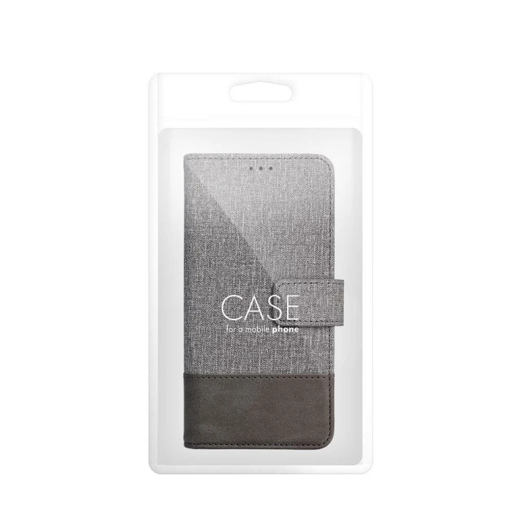 Etui z klapką do iPhone 11 Gomma Book Szare TPU Magnes