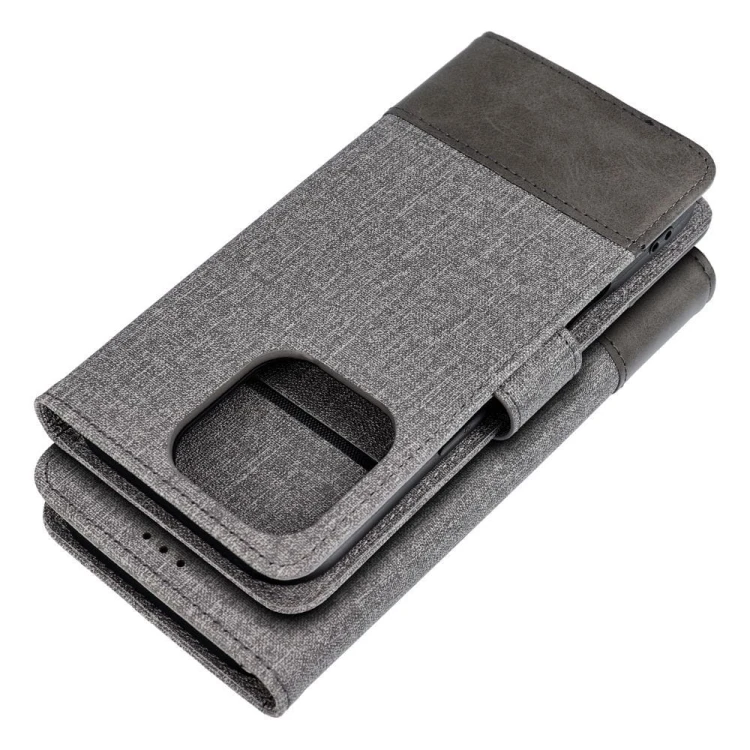 Etui z klapką do iPhone 11 Gomma Book Szare TPU Magnes