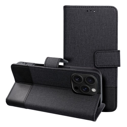 Etui z klapką do iPhone 11 Gomma Book Czarne TPU Magnes