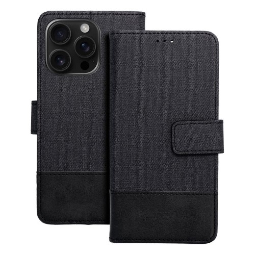 Etui z klapką do iPhone 11 Gomma Book Czarne TPU Magnes