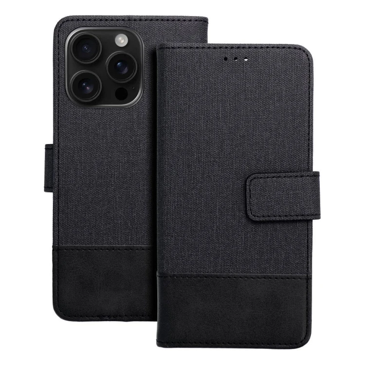 Etui z klapką do iPhone 11 Gomma Book Czarne TPU Magnes