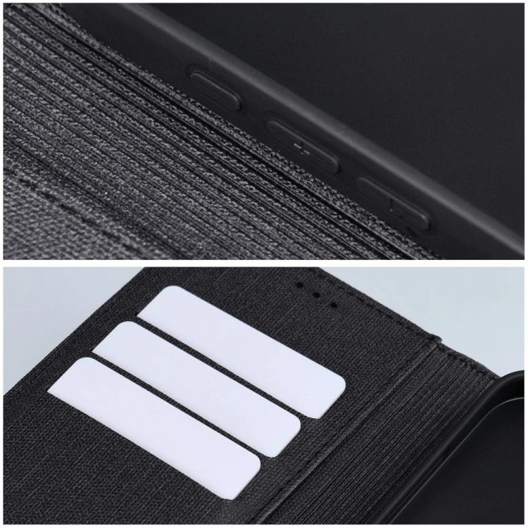 Etui z klapką do iPhone 11 Gomma Book Czarne TPU Magnes