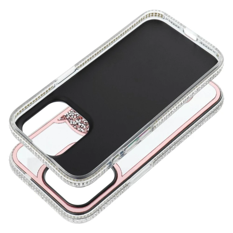 Etui do iPhone 11 Teddy Bear Różowe Brokatowe z Misiem