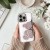 Etui do iPhone 11 Teddy Bear Różowe Brokatowe z Misiem