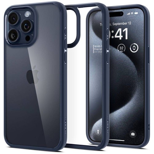 Niezawodne etui hybrydowe Spigen Ultra Hybrid do iPhone 16 Pro Max – Navy Blue