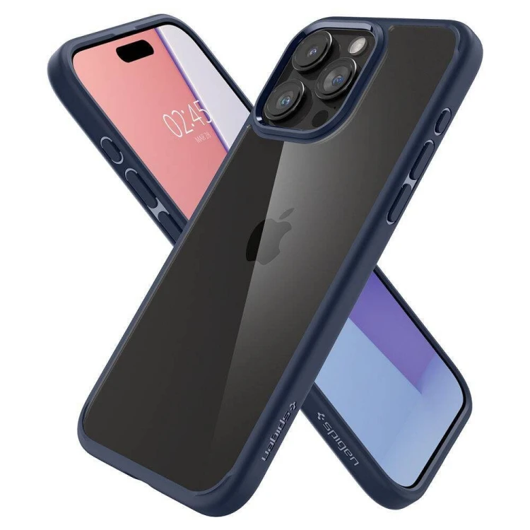 Niezawodne etui hybrydowe Spigen Ultra Hybrid do iPhone 16 Pro Max – Navy Blue