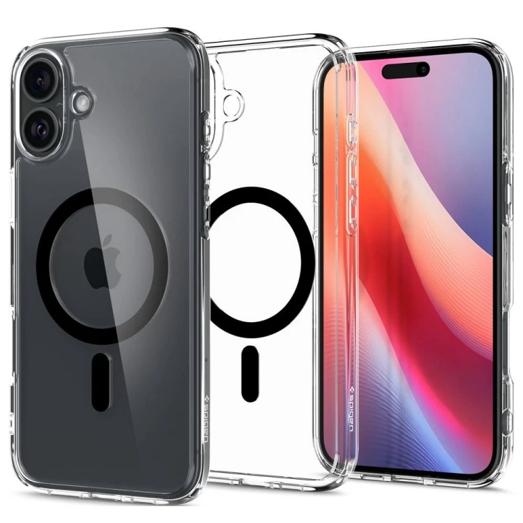 Niezawodne etui hybrydowe Spigen Ultra Hybrid Mag do iPhone 16 Plus – Black (Kompatybilne z MagSafe)