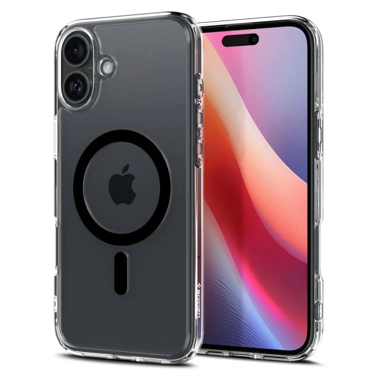 Niezawodne etui hybrydowe Spigen Ultra Hybrid Mag do iPhone 16 Plus – Black (Kompatybilne z MagSafe)