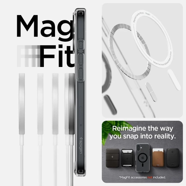Niezawodne etui hybrydowe Spigen Ultra Hybrid Mag do iPhone 16 Plus – Black (Kompatybilne z MagSafe)
