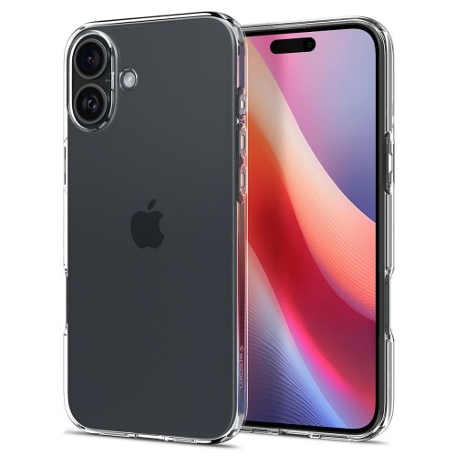 Krystalicznie przezroczyste etui Spigen Liquid Crystal do iPhone 16 Plus