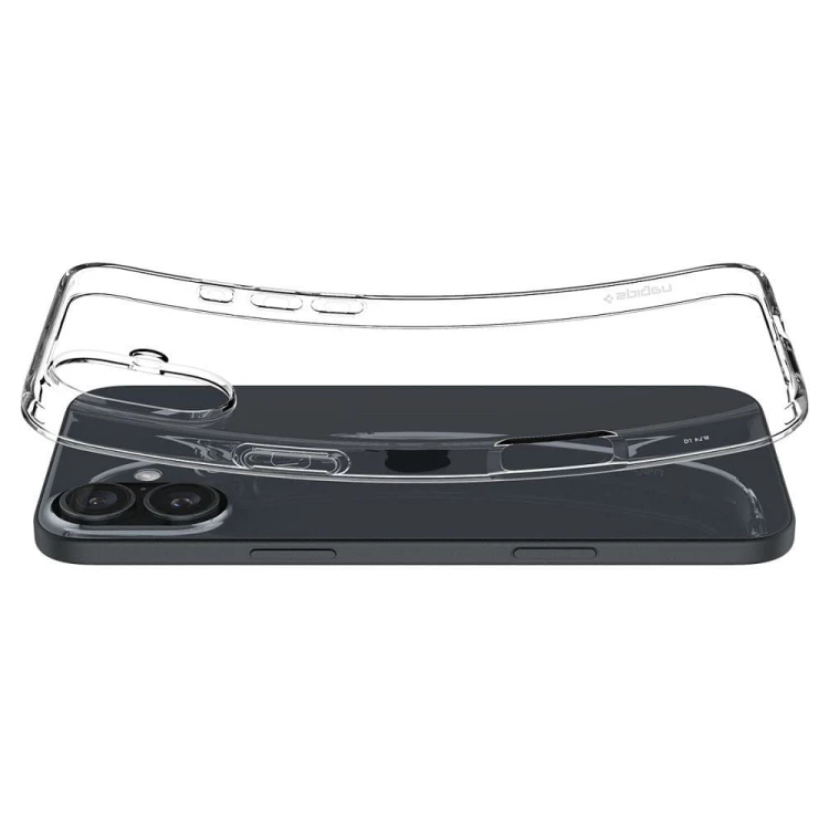 Krystalicznie przezroczyste etui Spigen Liquid Crystal do iPhone 16 Plus