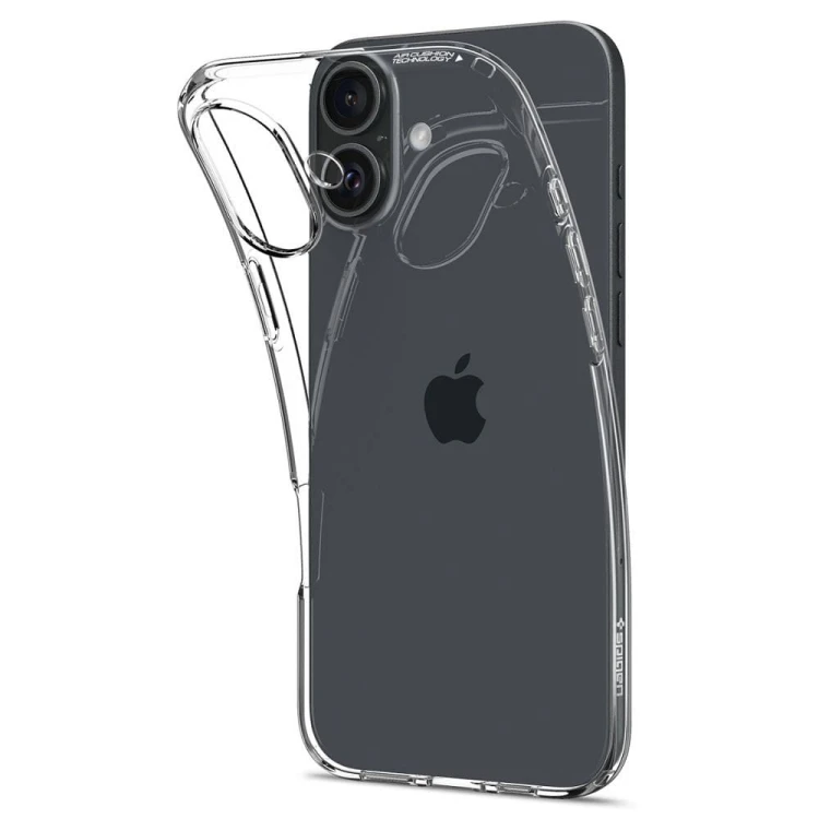 Krystalicznie przezroczyste etui Spigen Liquid Crystal do iPhone 16 Plus