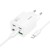 Poczwórna ładowarka sieciowa Hoco N55 20W (2xUSB-C + 2xUSB-A) + kabel USB-C do Lightning 1m – biała