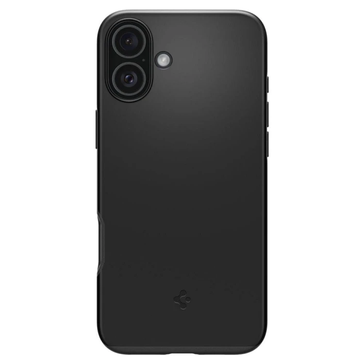 Ultra-cienkie etui hybrydowe Spigen Thin Fit Mag do iPhone 16 Plus – Black (Kompatybilne z MagSafe)