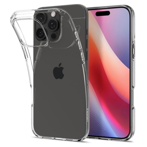 Krystalicznie przezroczyste etui Spigen Liquid Crystal do iPhone 16 Pro
