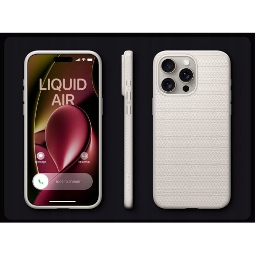 Smukłe etui ochronne Spigen Liquid Air do iPhone 16 Pro – Matte Black