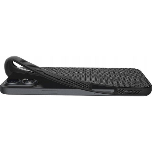 Smukłe etui ochronne Spigen Liquid Air do iPhone 16 – Matte Black