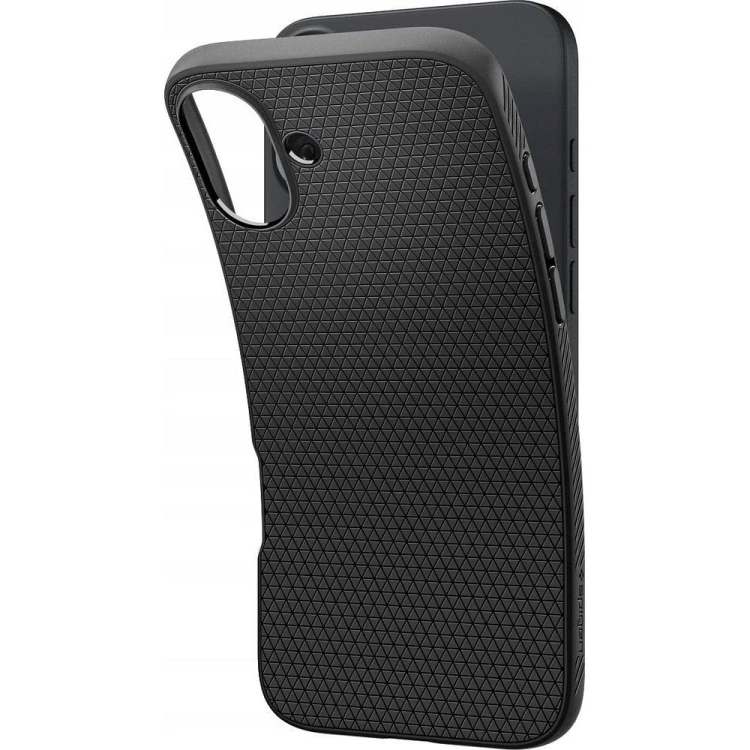 Smukłe etui ochronne Spigen Liquid Air do iPhone 16 – Matte Black