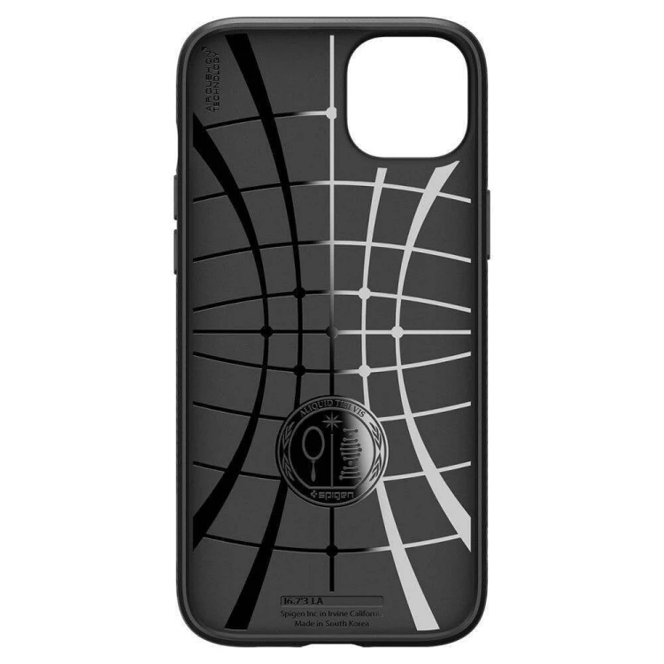 Smukłe etui ochronne Spigen Liquid Air do iPhone 16 Plus – Matte Black