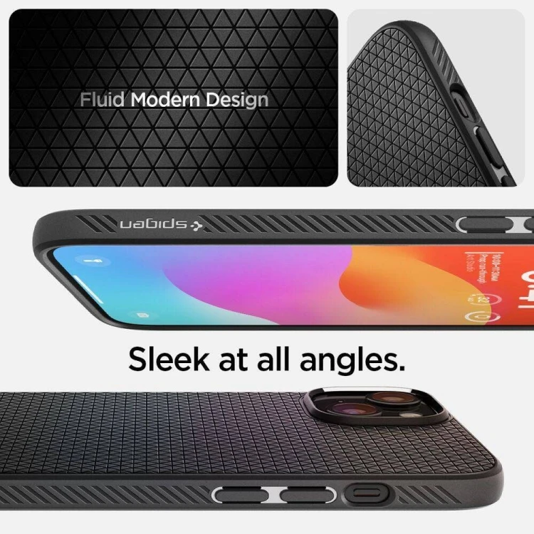Smukłe etui ochronne Spigen Liquid Air do iPhone 16 Plus – Matte Black