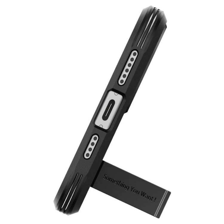 Ekstremalnie wytrzymałe etui Spigen Tough Armor Mag do iPhone 15 – Black (Kompatybilne z MagSafe)