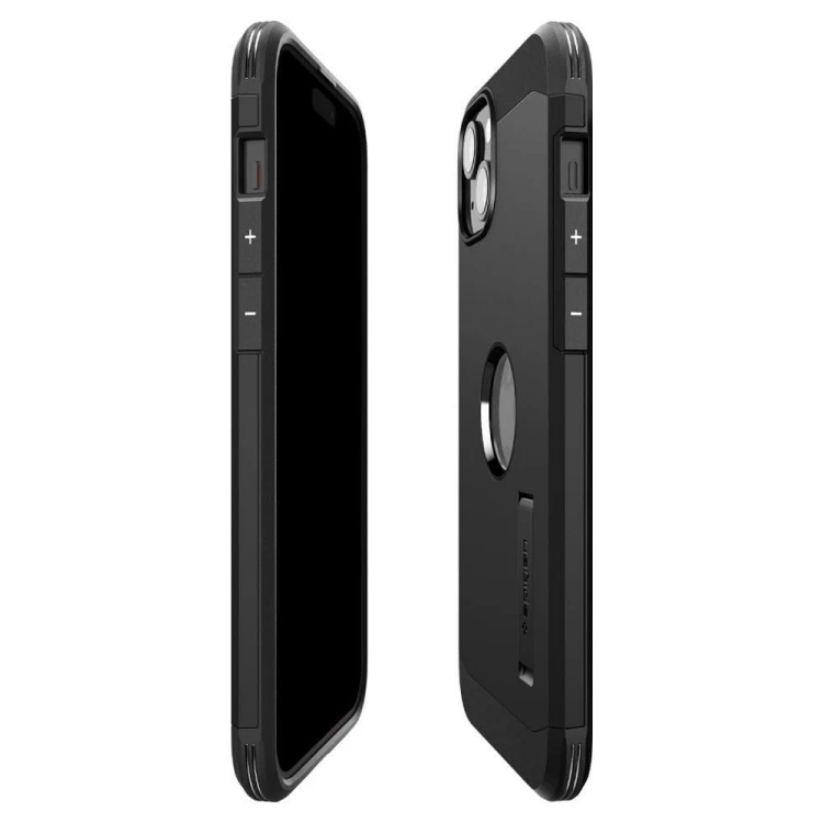 Ekstremalnie wytrzymałe etui Spigen Tough Armor Mag do iPhone 15 – Black (Kompatybilne z MagSafe)