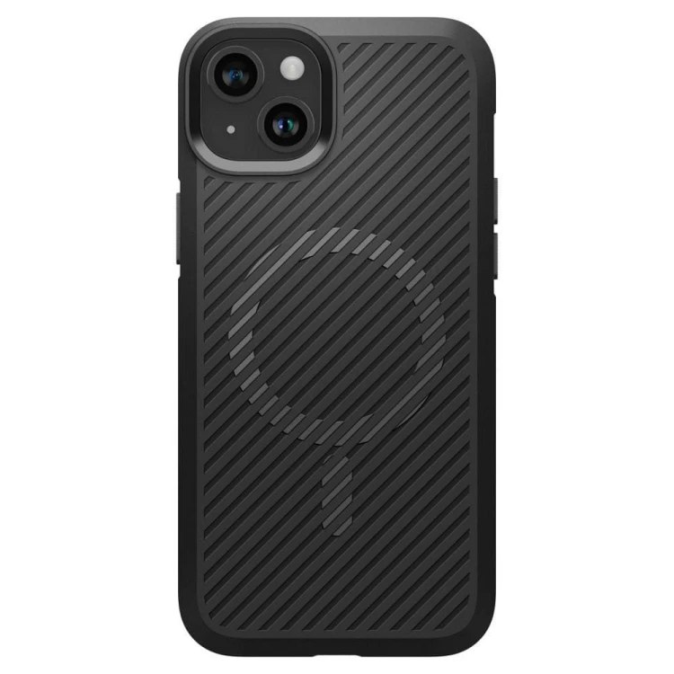 Pancerne etui Spigen Core Armor Mag do iPhone 15 Plus – Matte Black (Kompatybilne z MagSafe)