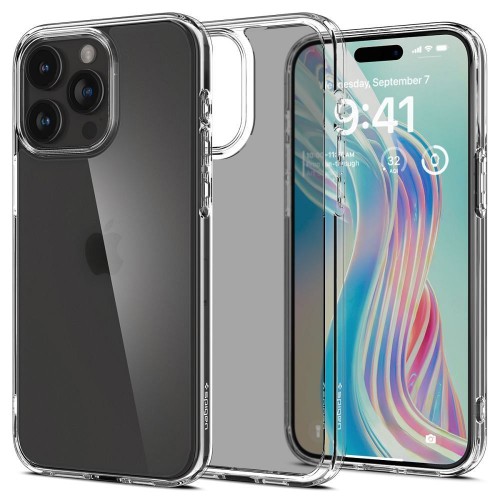 Niezawodne etui hybrydowe Spigen Ultra Hybrid do iPhone 15 Pro – Frost Clear