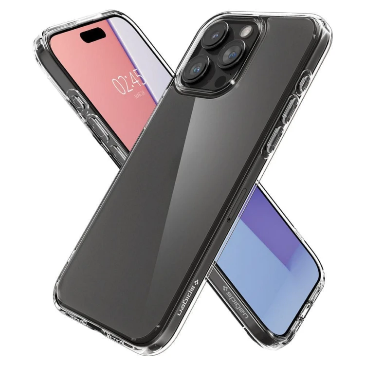 Niezawodne etui hybrydowe Spigen Ultra Hybrid do iPhone 15 Pro – Frost Clear