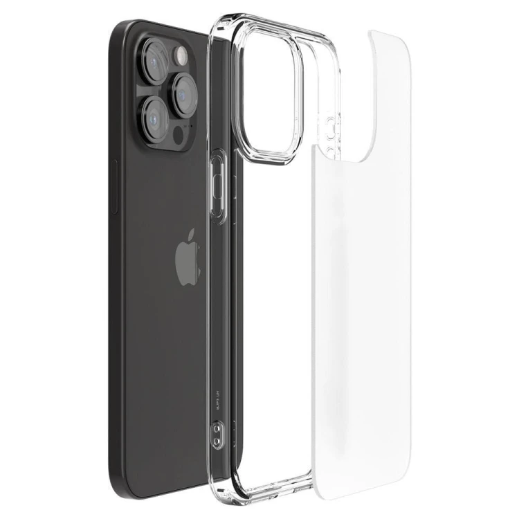 Niezawodne etui hybrydowe Spigen Ultra Hybrid do iPhone 15 Pro – Frost Clear