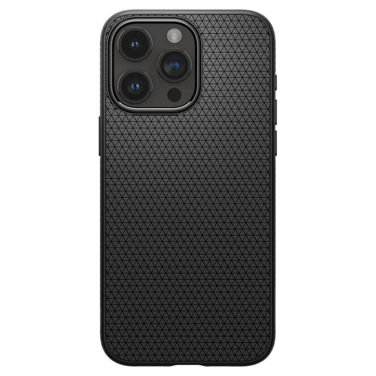 Smukłe etui ochronne Spigen Liquid Air do iPhone 15 Pro – Matte Black