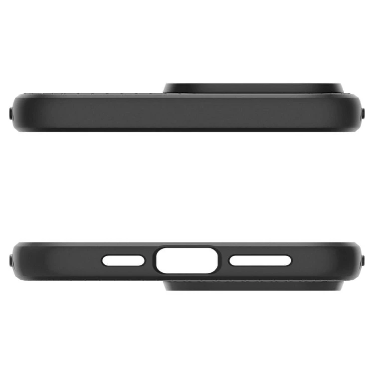 Smukłe etui ochronne Spigen Liquid Air do iPhone 15 Pro – Matte Black