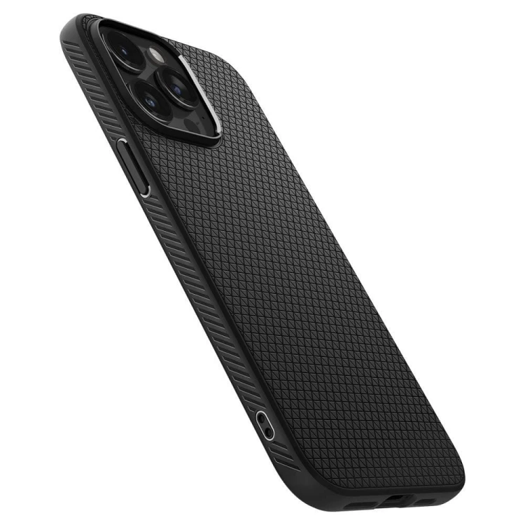 Smukłe etui ochronne Spigen Liquid Air do iPhone 15 Pro – Matte Black