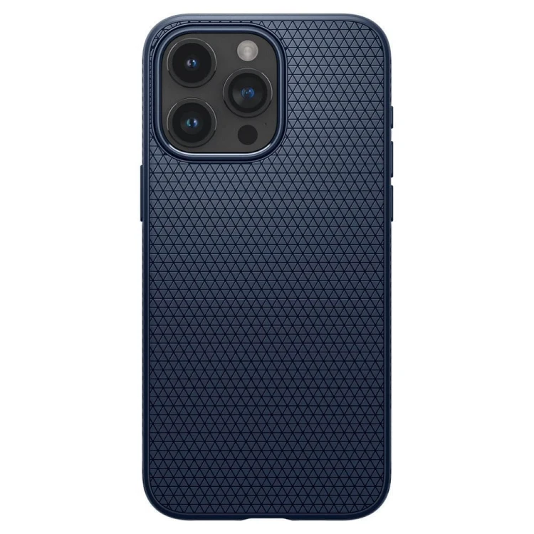 Smukłe etui ochronne Spigen Liquid Air do iPhone 15 Pro Max – Navy Blue