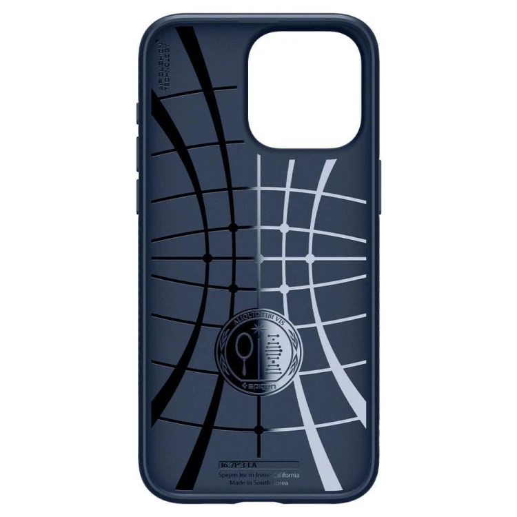 Smukłe etui ochronne Spigen Liquid Air do iPhone 15 Pro Max – Navy Blue