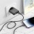 Szybka ładowarka sieciowa Hoco N38 20W (USB-C PD + USB-A QC 3.0) + kabel USB-C do Lightning 1m – czarna