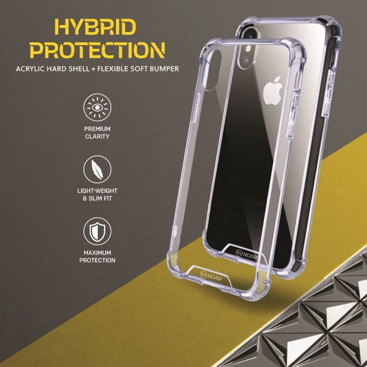 Pancerne etui hybrydowe Roar Armor Jelly do iPhone 16e / iPhone SE 4 (2025) – Transparentne